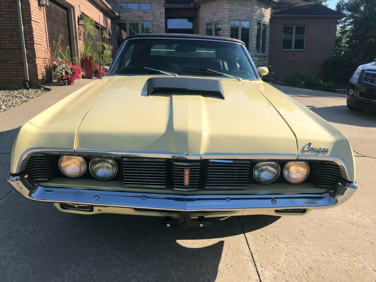 1969 mercury cougar convertible 351 windsor 4 barrel holley carb automatic trans