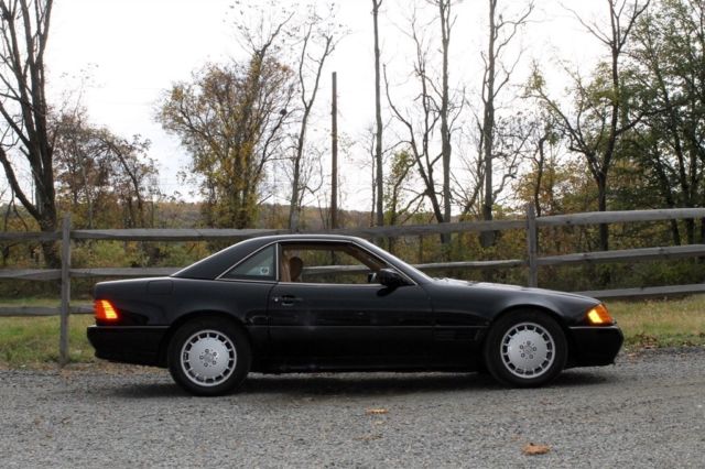 1990 mercedes 500sl 1-owner 35k miles 2 tops