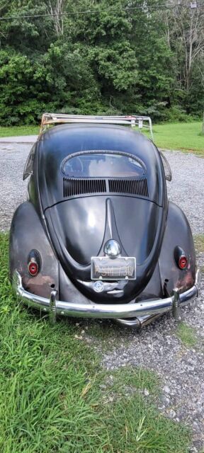 1957 volkswagen beetle (pre-1980) sedan black rwd manual