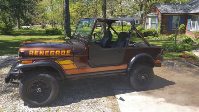 1983 jeep cj7 renegade v-8 amc 304 beautiful paint and decals
