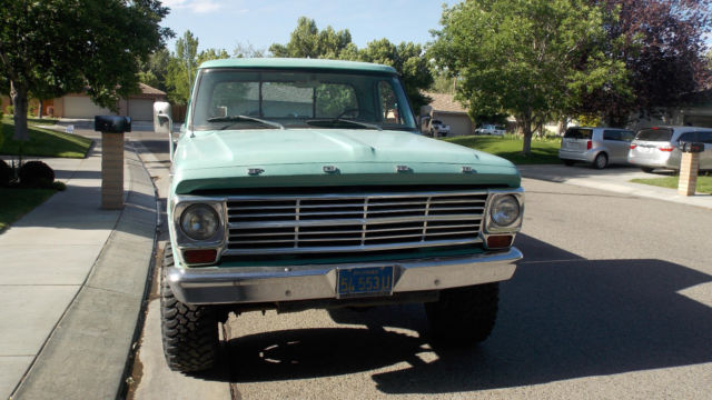 1969 ford f250 4 x 4 california truck 360 v-8 4-spd trans 2 owner pick up stock
