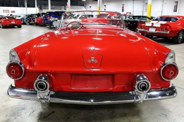 1955 ford thunderbird 73807 miles red convertible 292 v8 automatic