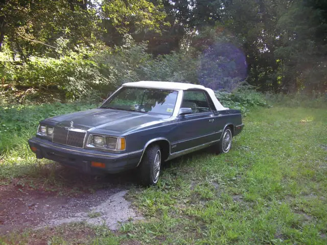 1986 chrysler lebaron convertible