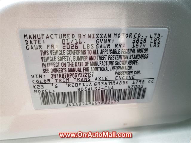 2016 nissan sentra s s 4dr sedan cvt for sale in russellville, arkansas
