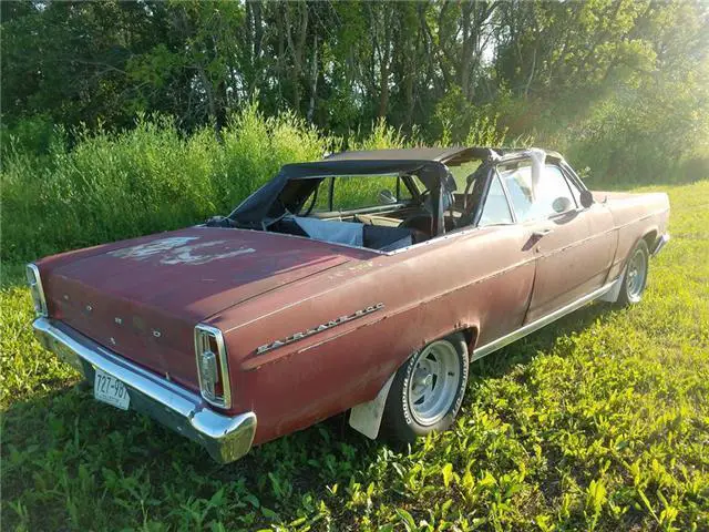 1966 ford fairlane 500 red 289 v8 4 speed