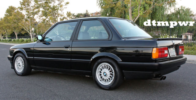 1990 bmw 325is 5 speed sport suspension bilstein h&r black clean original plus