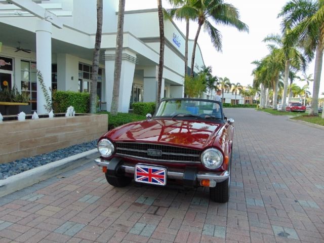 1974 triumph tr6 with overdrive. second owner car with 40,500 miles
