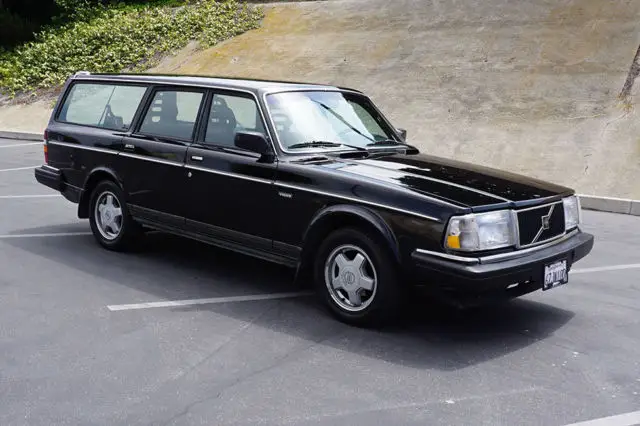 1990 volvo 240dl black manual wagon