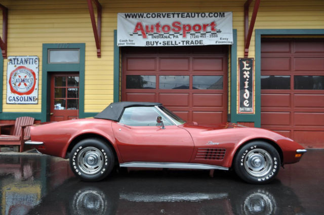 1970 chevrolet corvette 1970 350hp 4sp california corvette convertible! 18651 mi