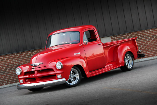 '54 chevy 3600 rare long bed! 383 stroker, auto, custom show truck, disc brakes