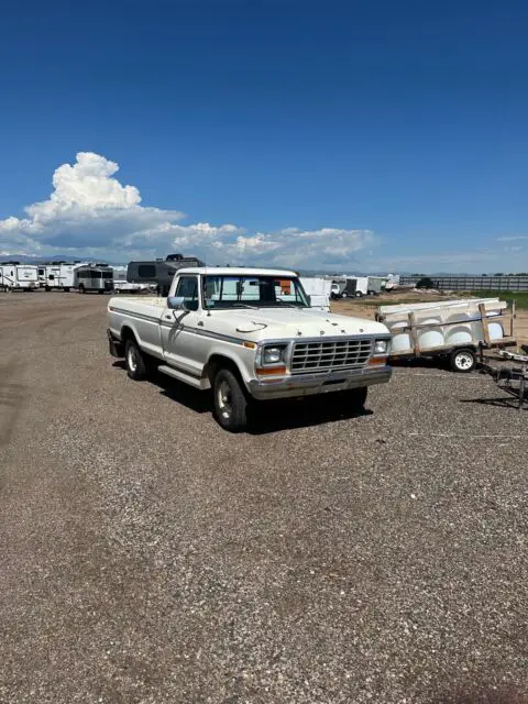 1979 ford f250 pickup white 4wd manual xlt