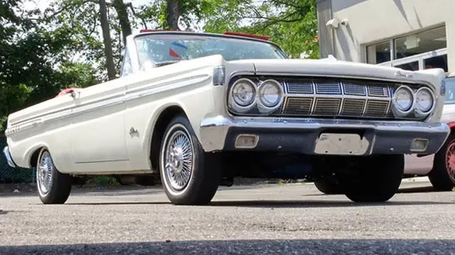 1964 mercury comet caliente cosmetic resto. convertible white on red classy!