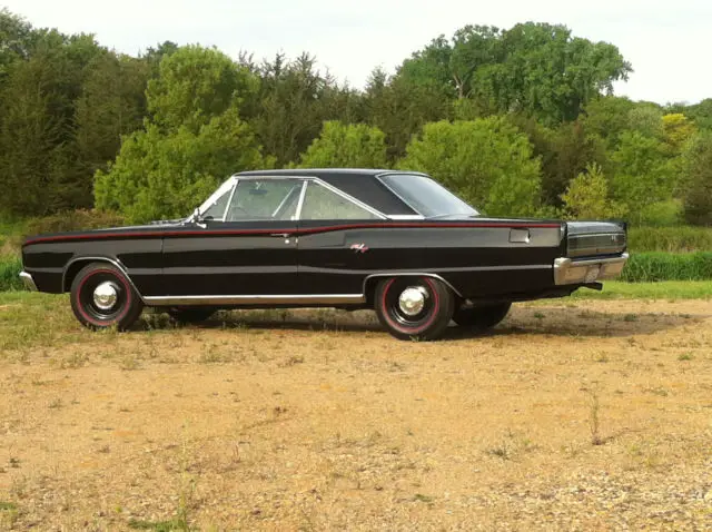 1967 dodge coronet r/t, #'s matching 440 4 speed, black on black, 52k mile car