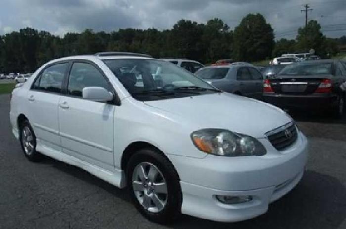 2005 white toyota corolla in indian trail, nc