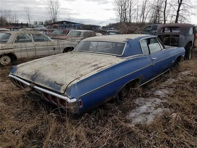1968 chevy impala blue 307 manual