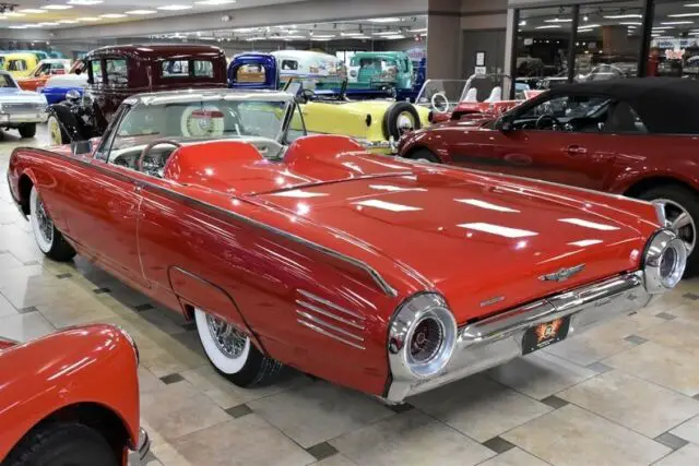 1961 ford thunderbird 9999 miles monte carlo red 390c.i. automatic