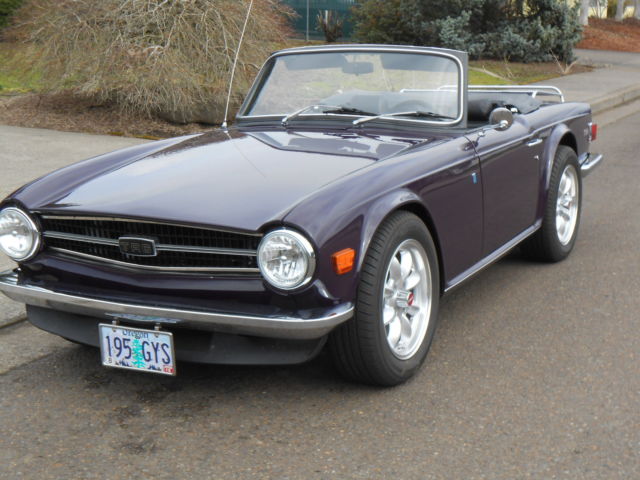 1971 triumph tr6 new roller rocker ford 302 c4 trans bare metal respray mint car