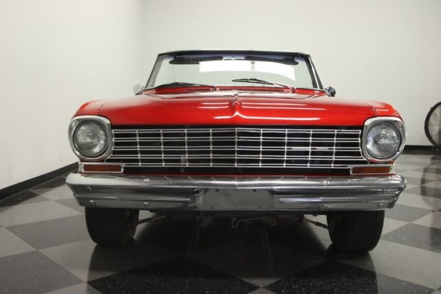 1963 chevrolet nova chevy ii convertible 226 miles dark red metallic convertible