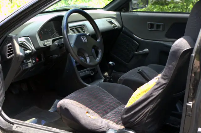 1990 honda crx si 5sp black sports car fresh paint no reserve