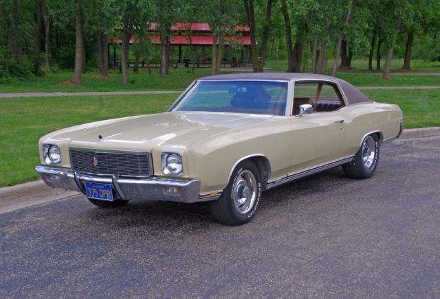 1971 chevrolet monte carlo ss 454 - low mileage big block original - matching #