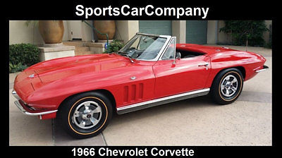 1966 corvette convertible restored classic collectible fantastic inside & out!