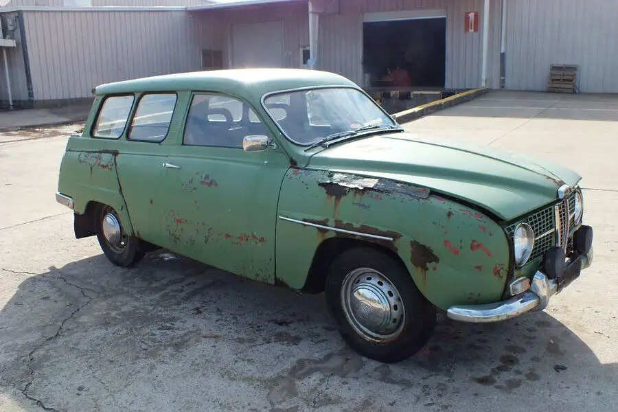 vintage 1967 saab 95 estate wagon two stroke monte carlo 850 project parts