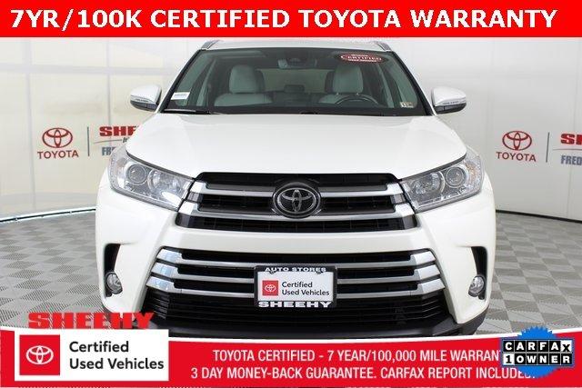 certified 2017 toyota highlander limited fredericksburg, va 22408 for sale in fredericksburg, virginia