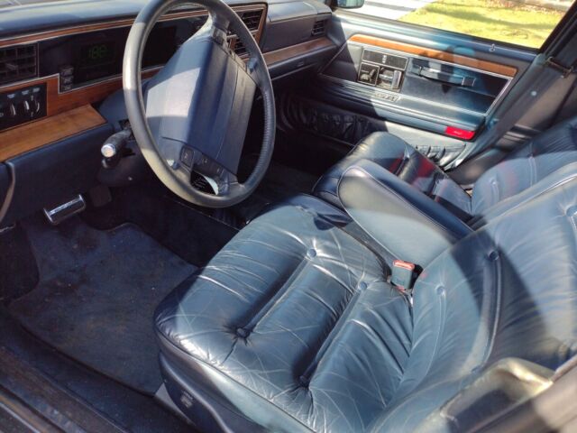 1990 lincoln continental sedan blue fwd automatic signature