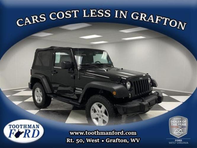 2017 jeep wrangler sport 4x4 sport 2dr suv for sale in grafton, west virginia