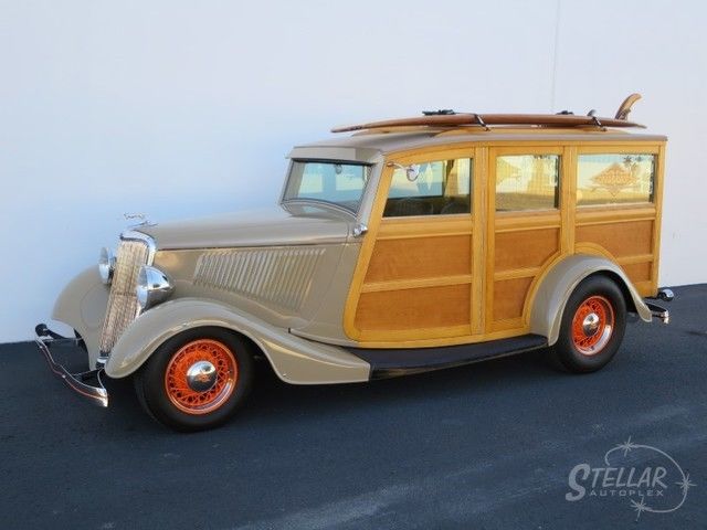 1934 ford woody hot rod hercules body tci chassis 350 700r4 a/c surf board