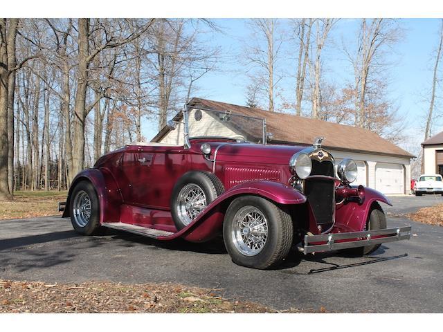 1930 ford model a 3,500 miles plum convertible 350 cu-in v8 automatic