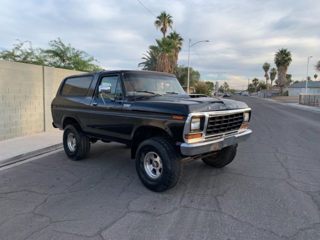 no reserve 1979 ford bronco 4x4 400 v8 numbers matching solid truck
