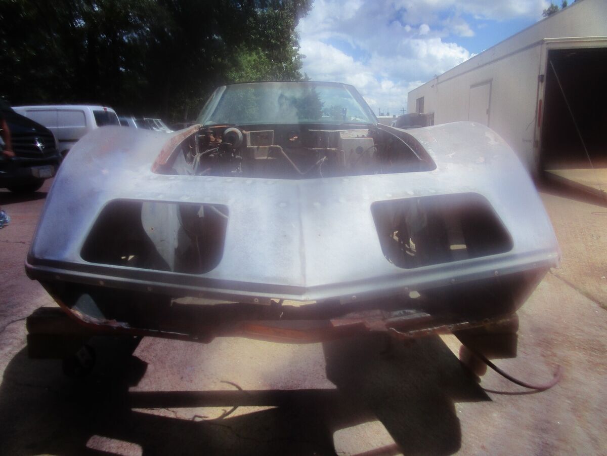 1971 corvette stingray convertible bare body with doors resto mod project