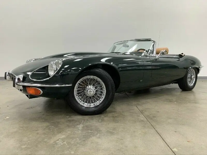 1974 jaguar xk e-type series iii 10198 miles green convertible v12 manual