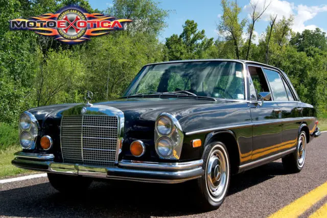 1972 mercedes benz 280sel 4.5,well documented,rare factory black on black color