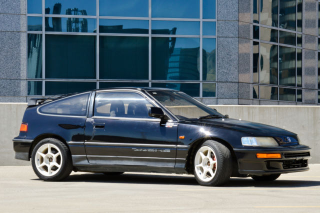 1991 honda crx black oem si glass roof
