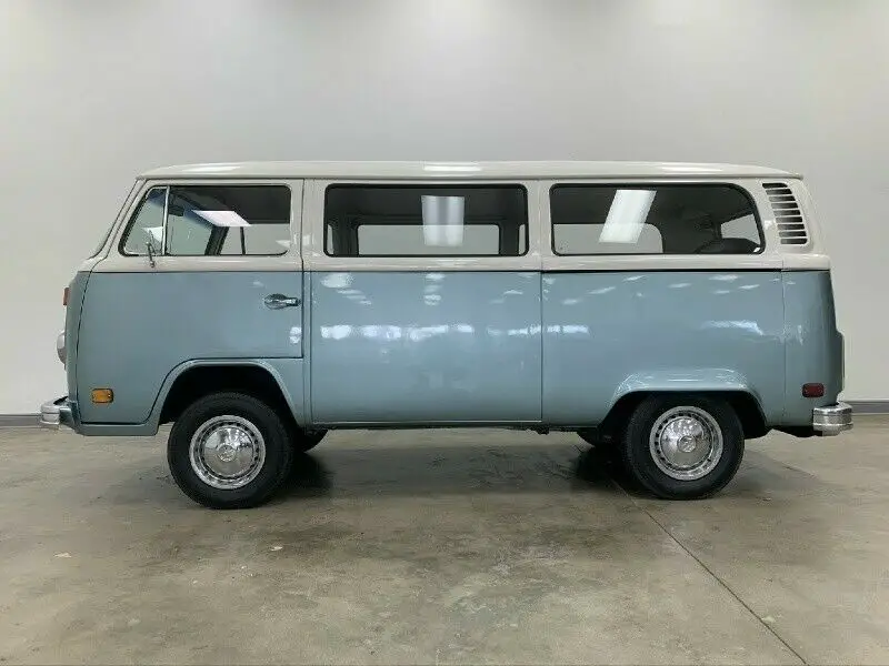 1974 volkswagen transporter bus 69801 miles white/ light blue classic cars 1.8l