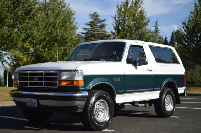 1993 ford bronco xlt 4x4 2-door low low miles 90,941!!!