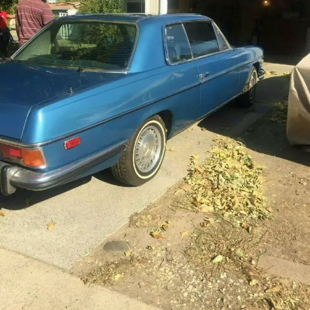 1972 mercedes benz 250 c, classic two door coupe, metallic blue, power win/loc