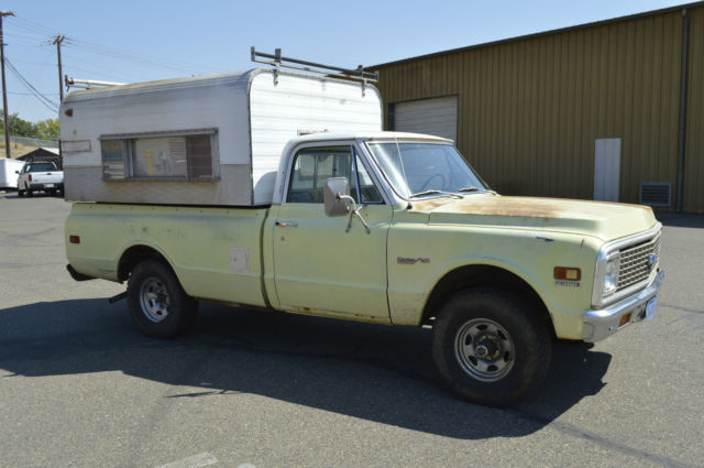 1972 k10 4wd fleetside vintage camper truck off road camping old 71 70 69 68 67