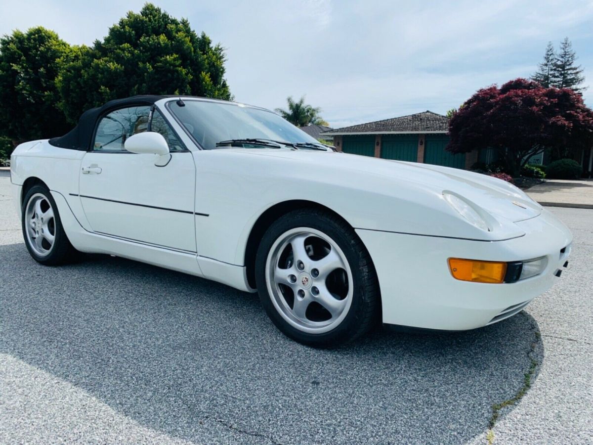 1994 porsche 968, grand prix white, convertible, 36k original miles