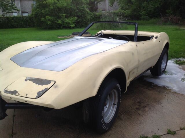 1977 chevy corvette custom convertible project barn find with parts car