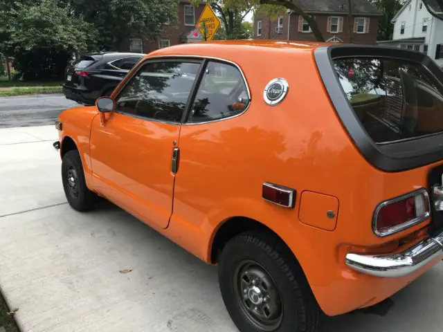 1972 honda az 600 coupe orange new paint original color great chrome