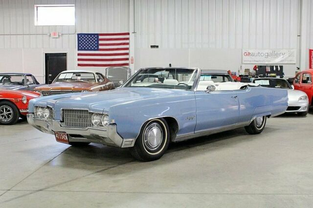 1969 oldsmobile 98 covertible 28004 miles blue convertible 455ci rocket v8 autom