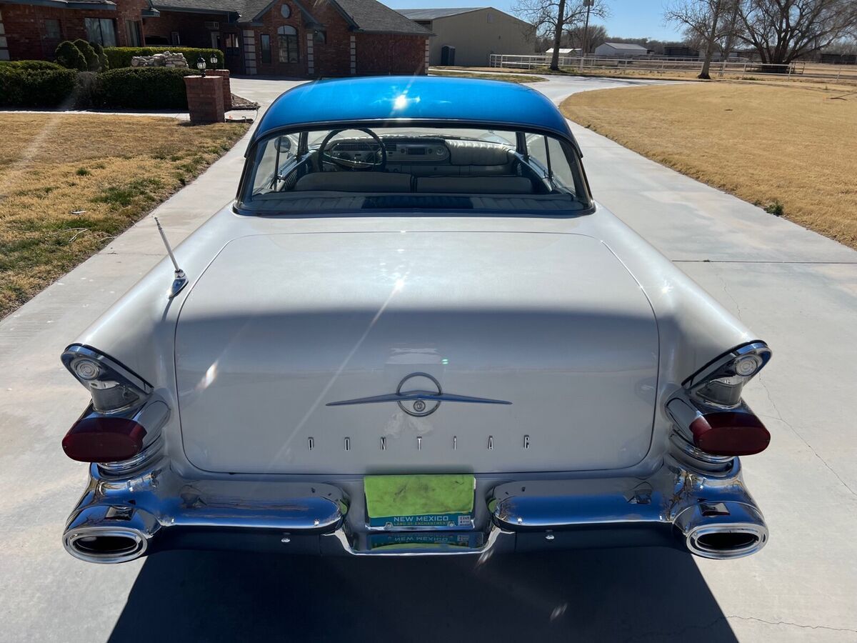1957 pontiac super chief sedan white rwd automatic