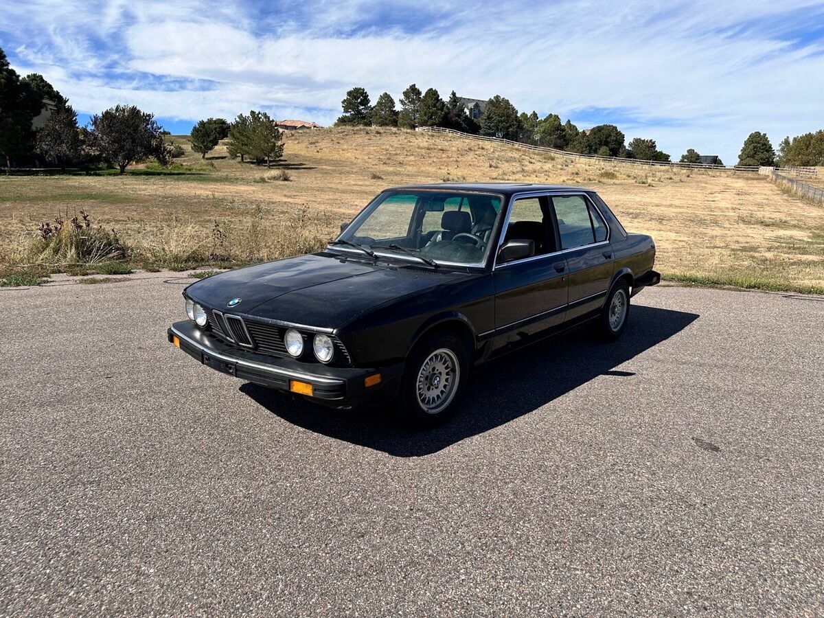 1988 bmw 5-series sedan black rwd automatic e automatic