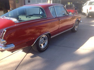 looking 1965 plymouth barracuda with custom paint & custom interior - 360 v8
