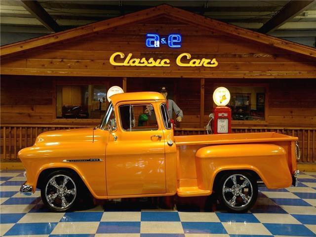 1956 chevrolet 3100 big window pickup – lamborghini arancio borealis pearl