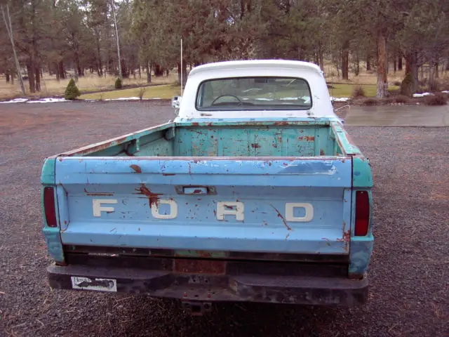 1966 ford f100 straight 6 cylinder 4 speed manual trans rat rod