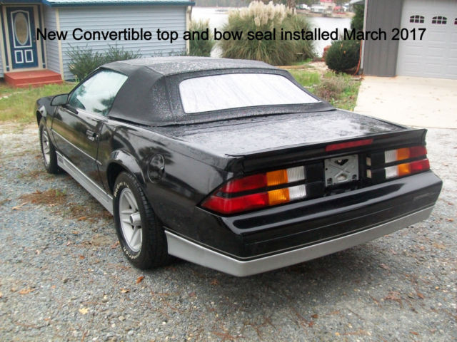 1988 chevrolet camaro rally sport convertible 46,900 miles